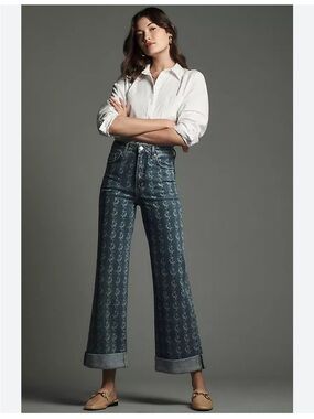 Pilcro Austyn Highrise Cuffed Jeans, Size 27